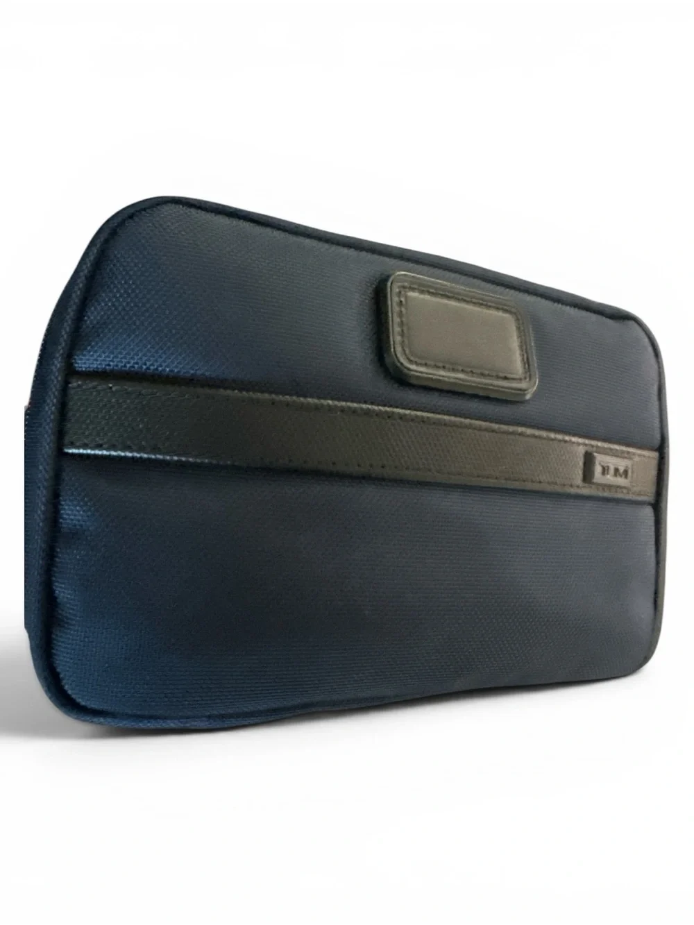 TUMI Alpha 3 Split Travel Kit Blue NWT Ballistic Nylon Toiletry Leather Handle